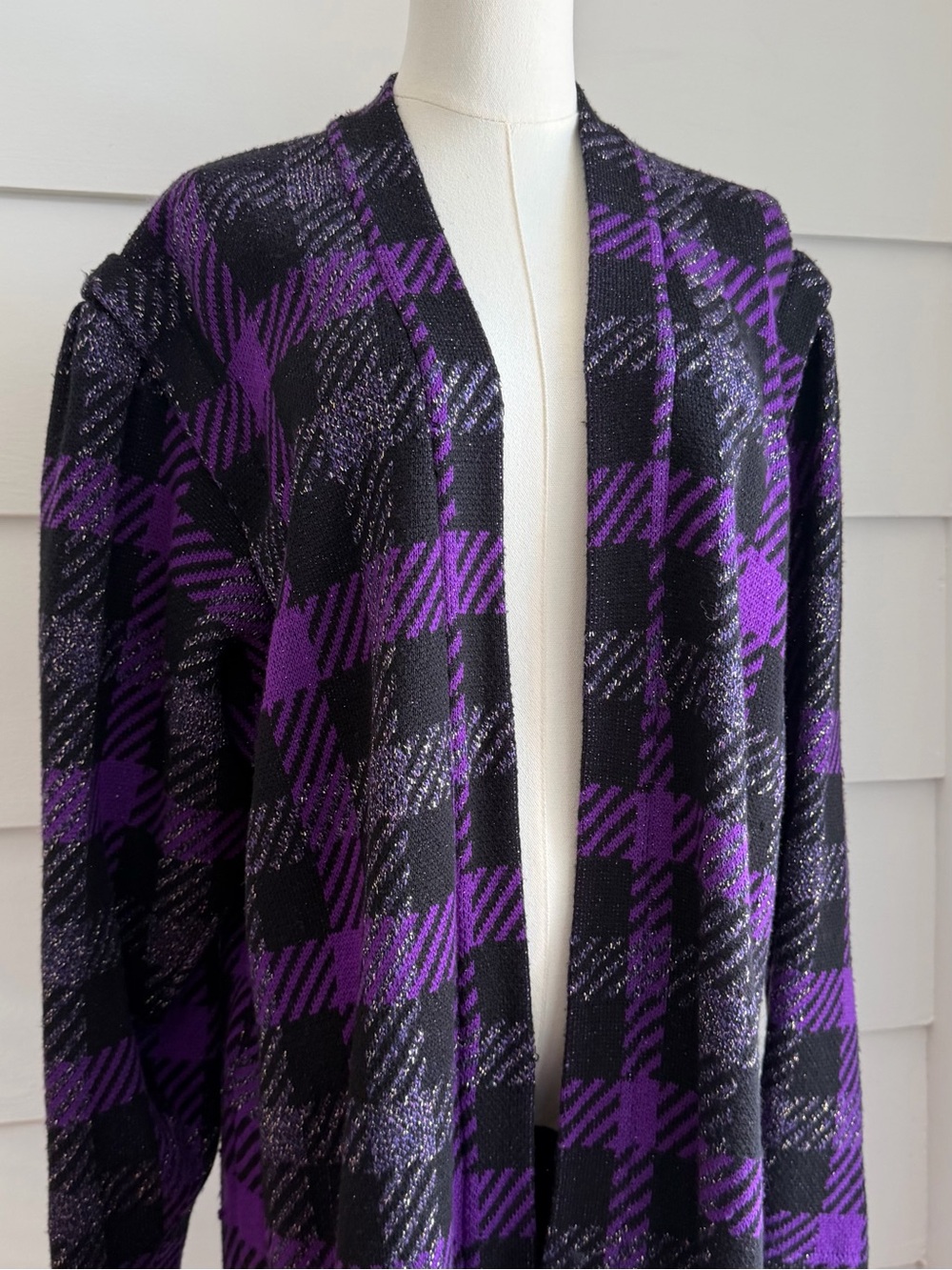 Vintage St. John Sweater Coat Longline Duster 80s 90s - Picture 3 of 11